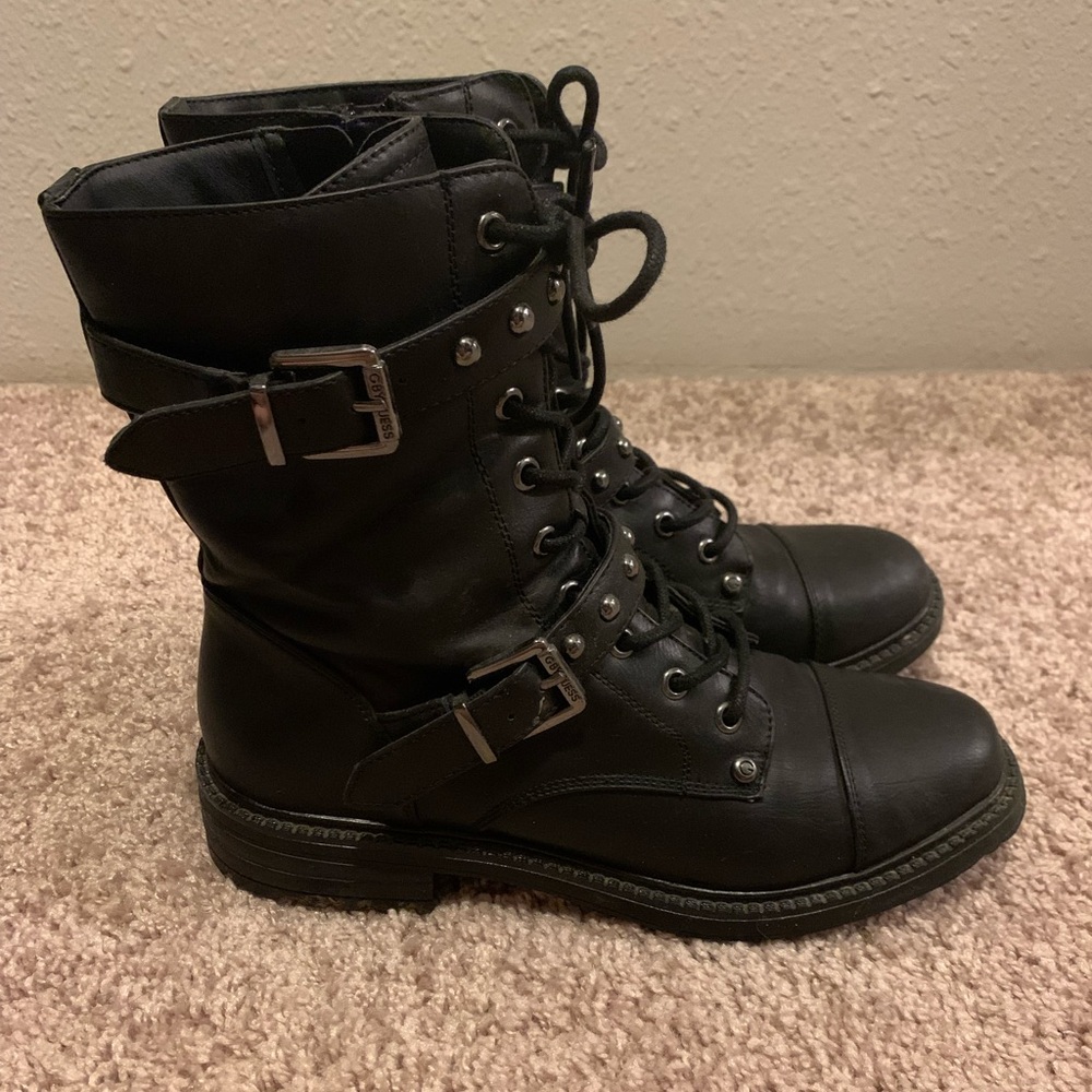 G by Guess Motorcycle Boots Size 9